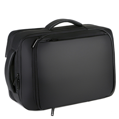 Black BSCI Business Travel Backpack แล็ปท็อปกระเป๋าเป้สะพายหลังบุรุษวัยรุ่นพร้อมที่ชาร์จ