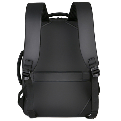 Black BSCI Business Travel Backpack แล็ปท็อปกระเป๋าเป้สะพายหลังบุรุษวัยรุ่นพร้อมที่ชาร์จ