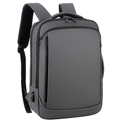 Black BSCI Business Travel Backpack แล็ปท็อปกระเป๋าเป้สะพายหลังบุรุษวัยรุ่นพร้อมที่ชาร์จ