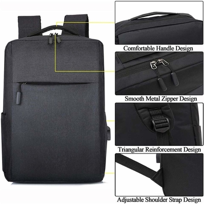 OEM Anti Theft USB Charging Backpack กระเป๋าใส่แล็ปท็อปขนาด 15.6 นิ้วสำหรับผู้ชาย