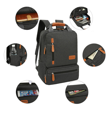 3 In 1 Travel กระเป๋าเป้สะพายหลังแล็ปท็อป BSCI ISO Anti Theft Backpack School