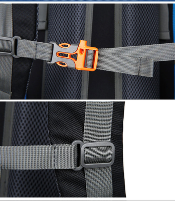 กระเป๋าเป้สะพายหลังเดินป่ากันน้ำ Ransel Mountain กระเป๋าเป้สะพายหลังโพลีเอสเตอร์ 70 ลิตร ISO