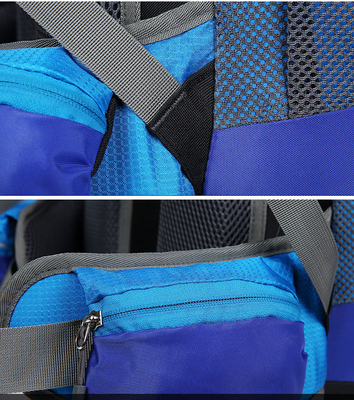 กระเป๋าเป้สะพายหลังเดินป่ากันน้ำ Ransel Mountain กระเป๋าเป้สะพายหลังโพลีเอสเตอร์ 70 ลิตร ISO
