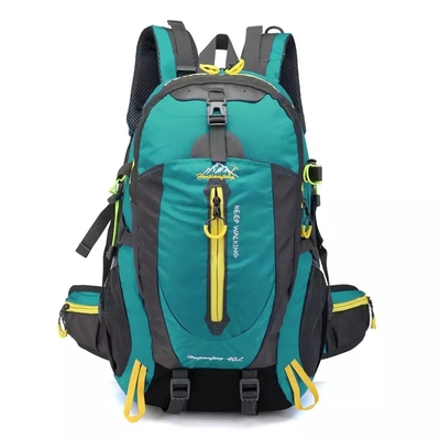 กระเป๋าเป้สะพายหลังเดินป่ากันน้ำสีดำ 30-40L เป้สะพายหลังรอบการตั้งแคมป์กันน้ำ
