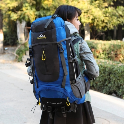 กระเป๋าเป้สะพายหลังเดินป่าน้ำหนักเบา 45L Packable Trekking Backpack Waterproof AZO Free