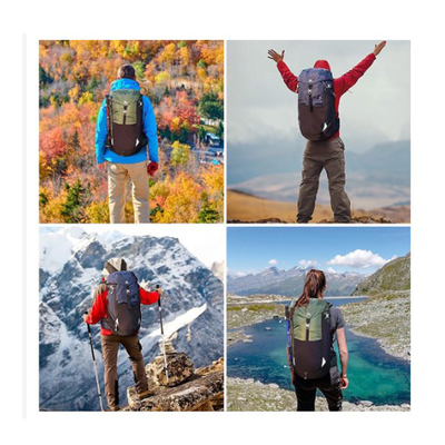 Travel 40L กระเป๋าเป้สะพายหลังเดินป่ากันน้ำ Nylon Tactical Ultralight Hydration Pack