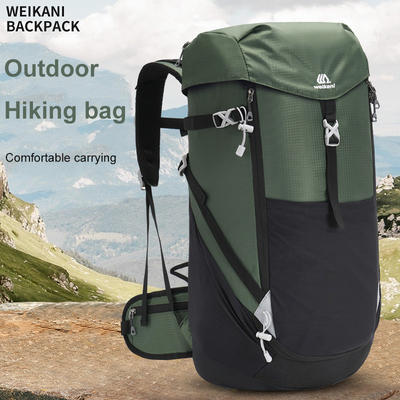 Travel 40L กระเป๋าเป้สะพายหลังเดินป่ากันน้ำ Nylon Tactical Ultralight Hydration Pack