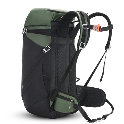 Travel 40L กระเป๋าเป้สะพายหลังเดินป่ากันน้ำ Nylon Tactical Ultralight Hydration Pack