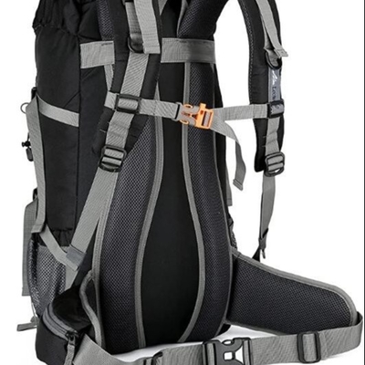 กระเป๋าเป้สะพายหลังกันน้ำกลางแจ้ง 50L ODM Ultralight Camping Backpack Nylon