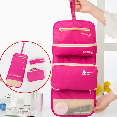 กระเป๋าเดินทางพับได้เครื่องสำอางกระเป๋าเก็บกระเป๋าแต่งหน้าออแกไนเซอร์ Polyester