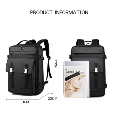 31x22x47cm Travel Business Backpack ISO Waterproof โรงเรียน กระเป๋าเป้สะพายหลัง USB Charger Port