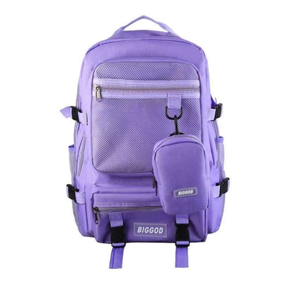 Red BSCI Business Back Packs กระเป๋าเป้สะพายหลังเดินทางขนาดใหญ่แบบสบาย ๆ ของ Oxford