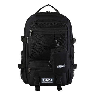 Red BSCI Business Back Packs กระเป๋าเป้สะพายหลังเดินทางขนาดใหญ่แบบสบาย ๆ ของ Oxford