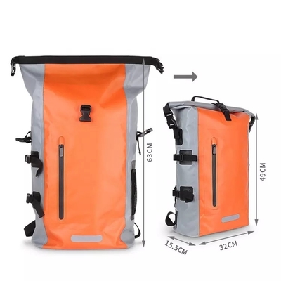 500D PVC Waterproof Hiking Backpack กระเป๋ากันน้ำสำหรับพายเรือคายัค BSCI