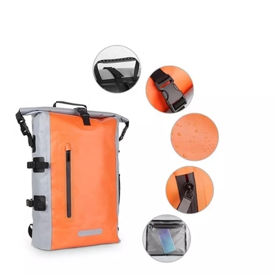 500D PVC Waterproof Hiking Backpack กระเป๋ากันน้ำสำหรับพายเรือคายัค BSCI