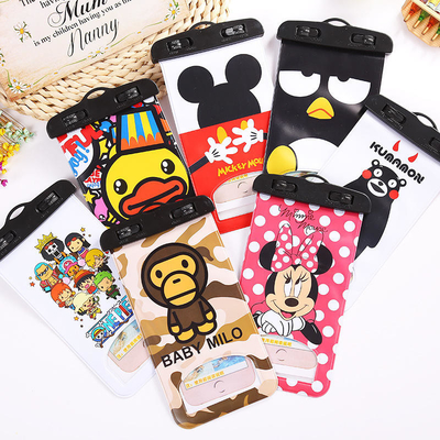 กระเป๋ากันน้ำโทรศัพท์มือถือน่ารักกระเป๋ากันน้ำสำหรับ Iphone Android