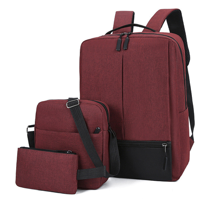 3pc Mens Work Laptop Backpack Set ชุดกระเป๋าเป้สะพายหลัง Smart Travel ชุด Unisex