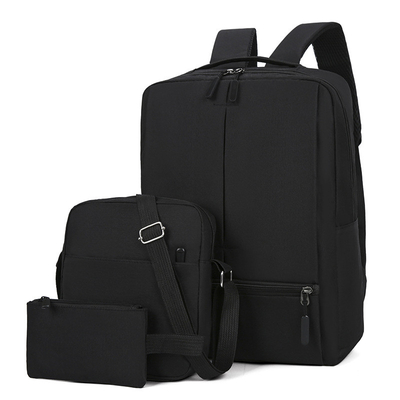 3pc Mens Work Laptop Backpack Set ชุดกระเป๋าเป้สะพายหลัง Smart Travel ชุด Unisex