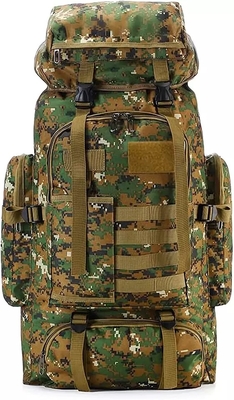 BSCI Nylon Camo กระเป๋าเป้สะพายหลังเดินป่า 75L Travel Camping Backpack Men Women