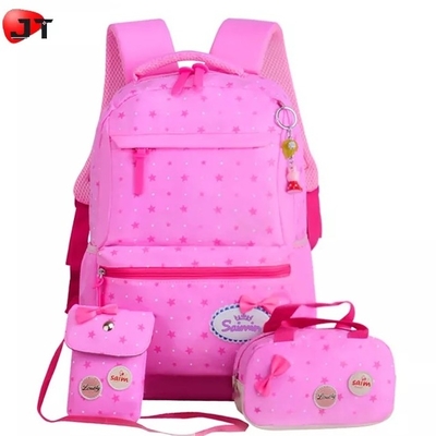 กระเป๋าเป้สะพายหลังโรงเรียนสำหรับเด็กผู้หญิงวัยรุ่น Bookbag ชุดแล็ปท็อปกระเป๋าเป้สะพายหลังกล่องอาหารกลางวันพร้อมกระเป๋าดินสอ