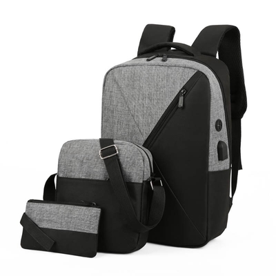 กระเป๋าเป้สะพายหลังคอมพิวเตอร์ Oxford ชุด 3 In 1 Unisex Laptop Backpack Set