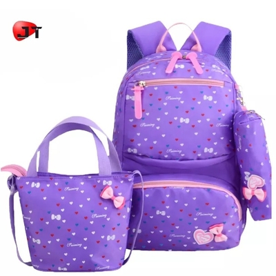 กระเป๋าเป้สะพายหลังสำหรับโรงเรียนหญิงกระเป๋าเป้สะพายหลังเด็กน่ารัก Bookbags ฉนวนกล่องอาหารกลางวันชุดกระเป๋า