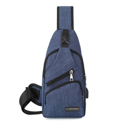 Leisure Sling Body Bag ผ้าใบกันน้ำกระเป๋าสะพายหลังความจุขนาดใหญ่