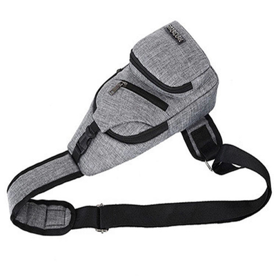 Leisure Sling Body Bag ผ้าใบกันน้ำกระเป๋าสะพายหลังความจุขนาดใหญ่