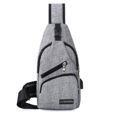 Leisure Sling Body Bag ผ้าใบกันน้ำกระเป๋าสะพายหลังความจุขนาดใหญ่