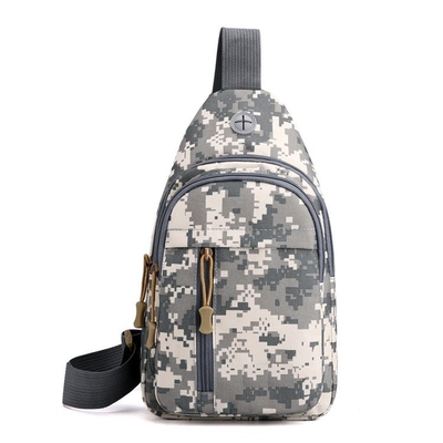 มัลติฟังก์ชั่กระเป๋าสะพายข้าง Crossbody ผ้าไนลอน Camo Sling Bag Unisex BSCI