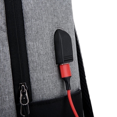แล็ปท็อปกระเป๋าเป้เดินทางเพื่อธุรกิจขนาด 15.6 นิ้วพร้อม USB