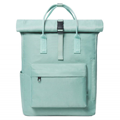 ผ้าใบโลโก้ที่กำหนดเองกระเป๋า Rolltop กันน้ำ 40cm กระเป๋าเป้สะพายหลังแล็ปท็อป Rolltop