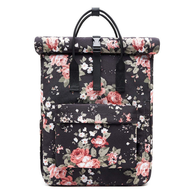 ผ้าใบโลโก้ที่กำหนดเองกระเป๋า Rolltop กันน้ำ 40cm กระเป๋าเป้สะพายหลังแล็ปท็อป Rolltop