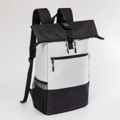 กระเป๋าเป้สะพายหลังแล็ปท็อป BSCI Travel ที่มีสไตล์ Rpet ป้องกันการโจรกรรม USB Charging Backpack