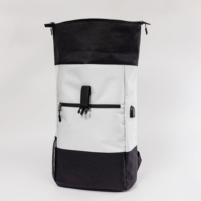 กระเป๋าเป้สะพายหลังแล็ปท็อป BSCI Travel ที่มีสไตล์ Rpet ป้องกันการโจรกรรม USB Charging Backpack