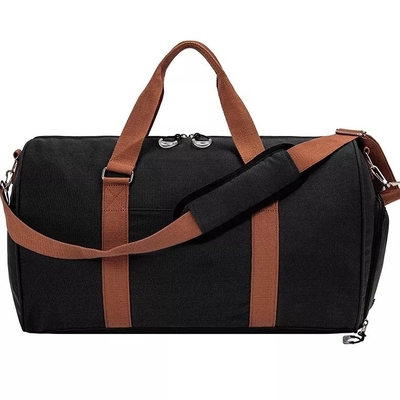 กระเป๋าเดินทางป้องกันการโจรกรรม unisex สีทึบกันน้ำ Duffle กระเป๋าเก็บสัมภาระ Trolley