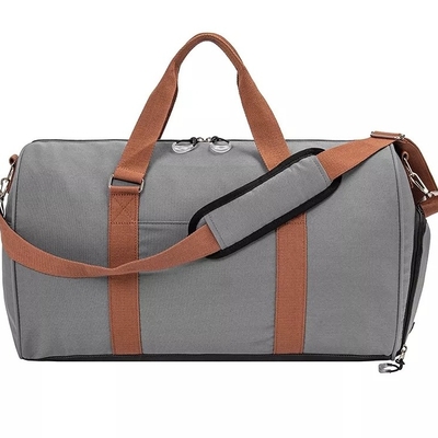 กระเป๋าเดินทางป้องกันการโจรกรรม unisex สีทึบกันน้ำ Duffle กระเป๋าเก็บสัมภาระ Trolley