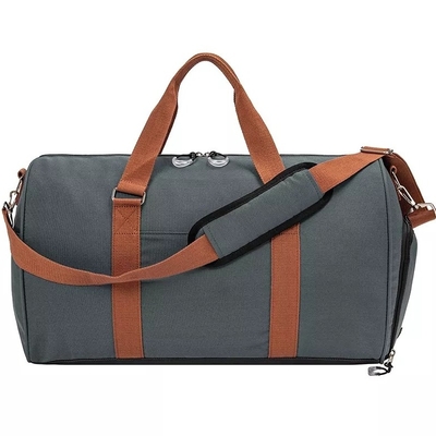 กระเป๋าเดินทางป้องกันการโจรกรรม unisex สีทึบกันน้ำ Duffle กระเป๋าเก็บสัมภาระ Trolley