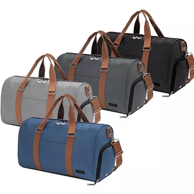 กระเป๋าเดินทางป้องกันการโจรกรรม unisex สีทึบกันน้ำ Duffle กระเป๋าเก็บสัมภาระ Trolley