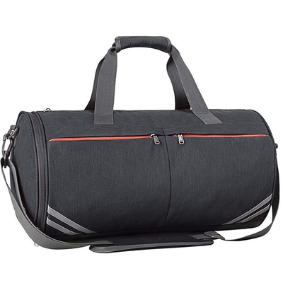 กระเป๋าเดินทางป้องกันการโจรกรรมกีฬาน้ำหนักเบายิมกระเป๋า Duffle พร้อมช่องใส่รองเท้ากระเป๋าเปียก