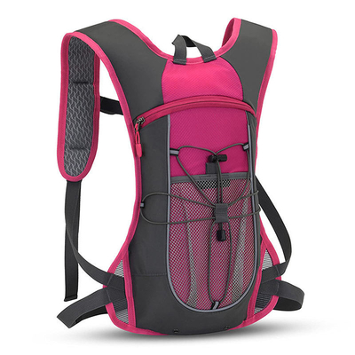 ขี่จักรยานน้ำหนักเบาวิ่ง Hydration Vest Multicolor Water Bladder Backpack