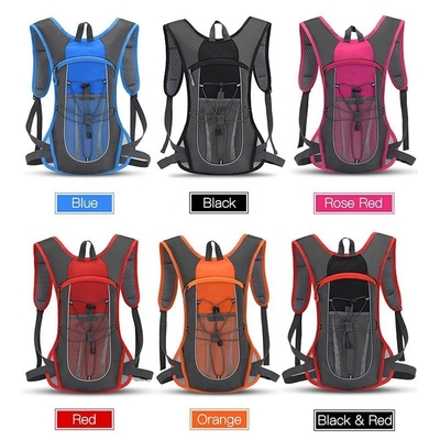 ขี่จักรยานน้ำหนักเบาวิ่ง Hydration Vest Multicolor Water Bladder Backpack