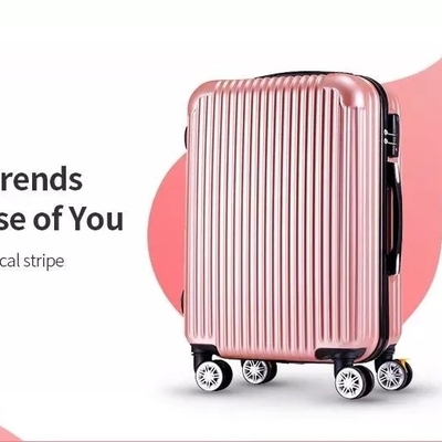 ชุดกระเป๋าเดินทางโพลีคาร์บอเนต PC 3 ชิ้นพื้นผิวมันเงา Girls Suitcase Hardside Trolley