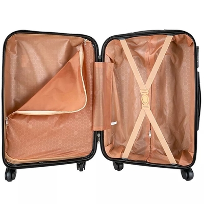 ซับในโพลีเอสเตอร์ Hard Shell ชุดกระเป๋าเดินทาง 24'' Trolley Suitcase Tsa ล็อคกระเป๋าเดินทาง 3 ชิ้น Pp ดำเนินการต่อ