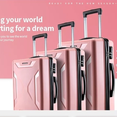 ซับในโพลีเอสเตอร์ Hard Shell ชุดกระเป๋าเดินทาง 24'' Trolley Suitcase Tsa ล็อคกระเป๋าเดินทาง 3 ชิ้น Pp ดำเนินการต่อ