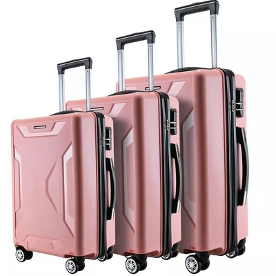 ซับในโพลีเอสเตอร์ Hard Shell ชุดกระเป๋าเดินทาง 24'' Trolley Suitcase Tsa ล็อคกระเป๋าเดินทาง 3 ชิ้น Pp ดำเนินการต่อ