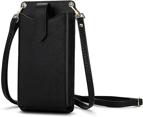 Small Cellphone Crossbody Wallet วัสดุหนังสังเคราะห์ที่วางโทรศัพท์มือถือ
