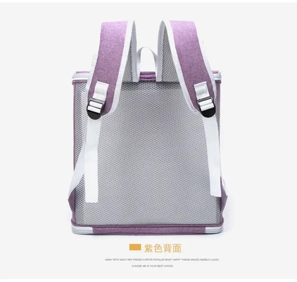 กระเป๋าใส่สัตว์เลี้ยงระบายอากาศ Cat Kitten Dog Backpack Astronaut Capsule Window Backpack