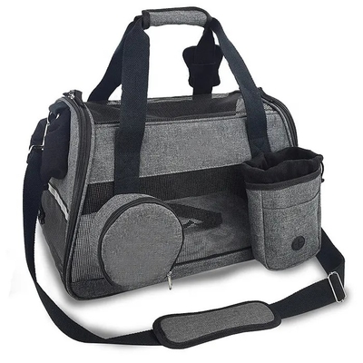 3 in 1 Pet Carrier Bag Small Cat Dog Travel Carrier Nylon PU Cotton Material