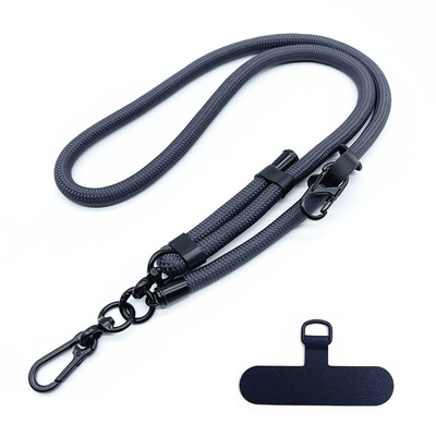 สายคล้องโทรศัพท์คอยาวแบบปรับได้ไหล่ Crossbody Custom Round Thick Mobile